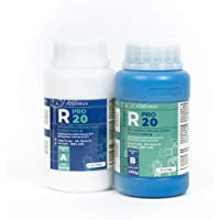 R PRO 20 es una goma de silicona- 100% segura- no tóxica- líquida endurecedora de platino- de dureza media- alta…
